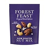 FOREST FEAST Slow Roasted Nut Mix 8 x 120g | Sea Salt & Black Peppercorn Roasted Mixed Nuts with Cashews, Almonds, Macadamias, Pecans & Peanuts | High Protein Snack - Image 1