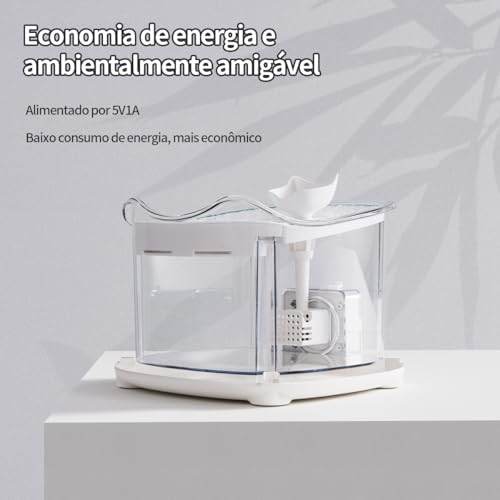 Bebedouro Inteligente para Pets com Indução Magnética, Separação de Água e Eletricidade, Silencioso