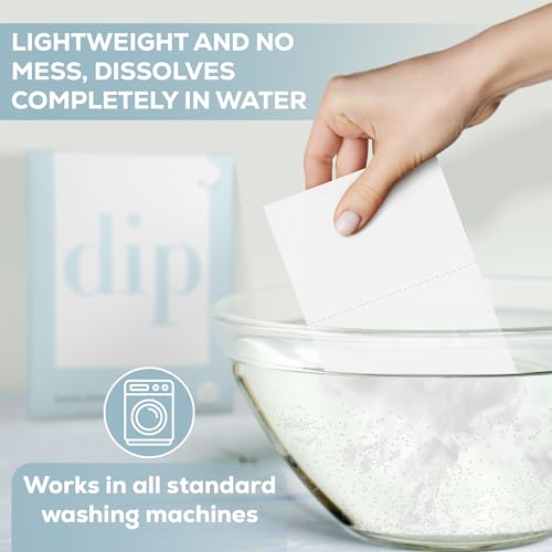 Dip Eco-Friendly Laundry Sheets Detergent | Plant Based, Plastic Free & Zero Waste | Perfect for Sensitive Skin | Travel Washing Detergent Sheets | 30 Sheets - Image 7