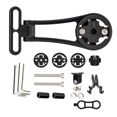 Zxfdsfdbnm Soporte extendido para manillar de bicicleta, velocímetro ajustable, soporte de extensión, soporte para faro de bicicleta, soporte para ordenador