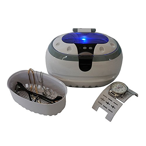 iSonic® Ultrasonic Jewelry Cleaner CD-2800 with Cleaning Solution Concentrate CSGJ01, 110V