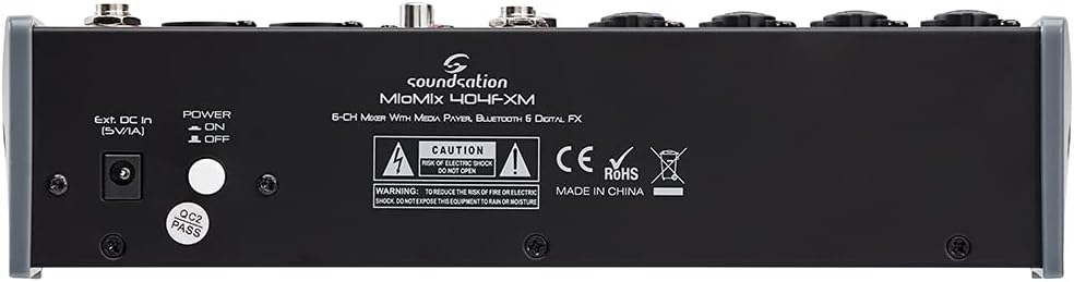 Soundsation MIOMIX 404FXM Rear Panel