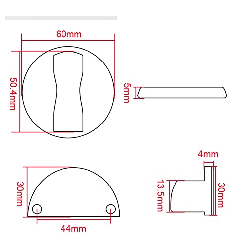 Tope de puerta de acero inoxidable 304 con diseño oculto premium para el hogar 3