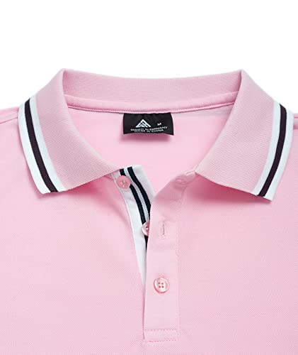 Geek Lighting Boys' Short Sleeve Polo Shirts School Uniforms T-Shirt Pink Polo Uniform Shirt #TOP4