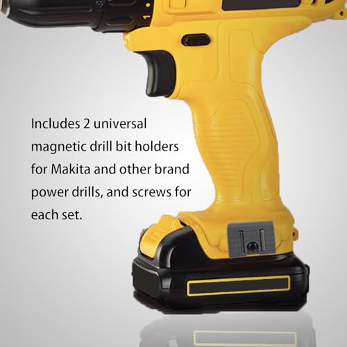 2stk Magnetische Bithalter mit Universeller Passform, Passt Sowohl auf Die Linke als Auch auf Die Rechte Seite Des Schlagschraubers mit 6 Schrauben für Milwaukee Dewalt Ridgid Makita