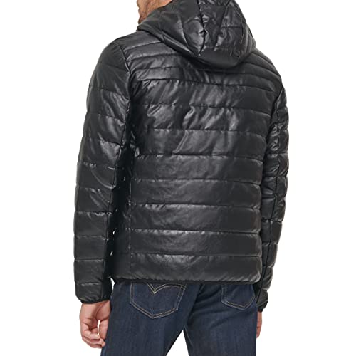 Image of Water Resistant Performance Stretch Hooded Puffer Jacket