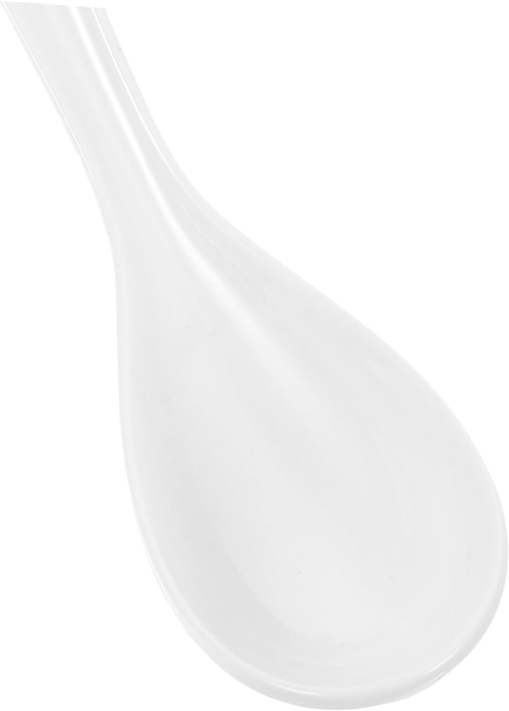 Generic 4pcs Commercial Plastic Soup Spoons Japanese Serving Spoons for Ramen Dumplings and Soups Microwave Dishwasher Kitchen Utensils for Home Restaurant Use