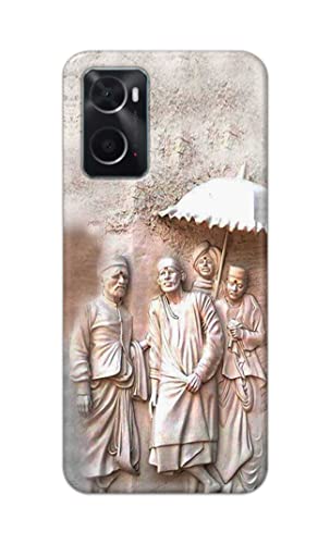 Image of Printed Hard Back Cover Case for Oppo A76 | Oppo A36 | Oppo A96 Back Cover (Sai Baba) -1803