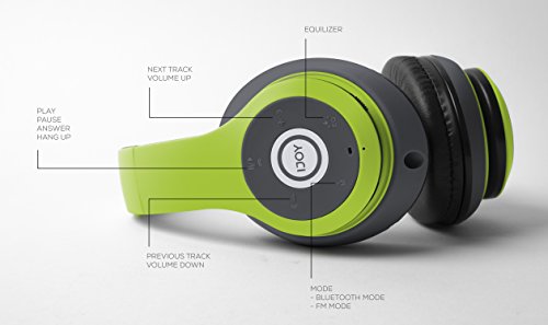 Ijoy Bluetooth Headphones Over Ear, Wireless And Wired Foldable Headset Built-In Microphone, Fm, Micro Sd Card Slot - (Green) Adults Kids Men Women #TOP5