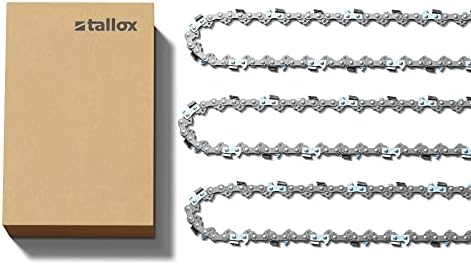 3 tallox Sägekette 3/8" 1,6 mm 72 TG 50 cm Schwert Halbmeißel kompatibel mit Stihl Motorsägen…