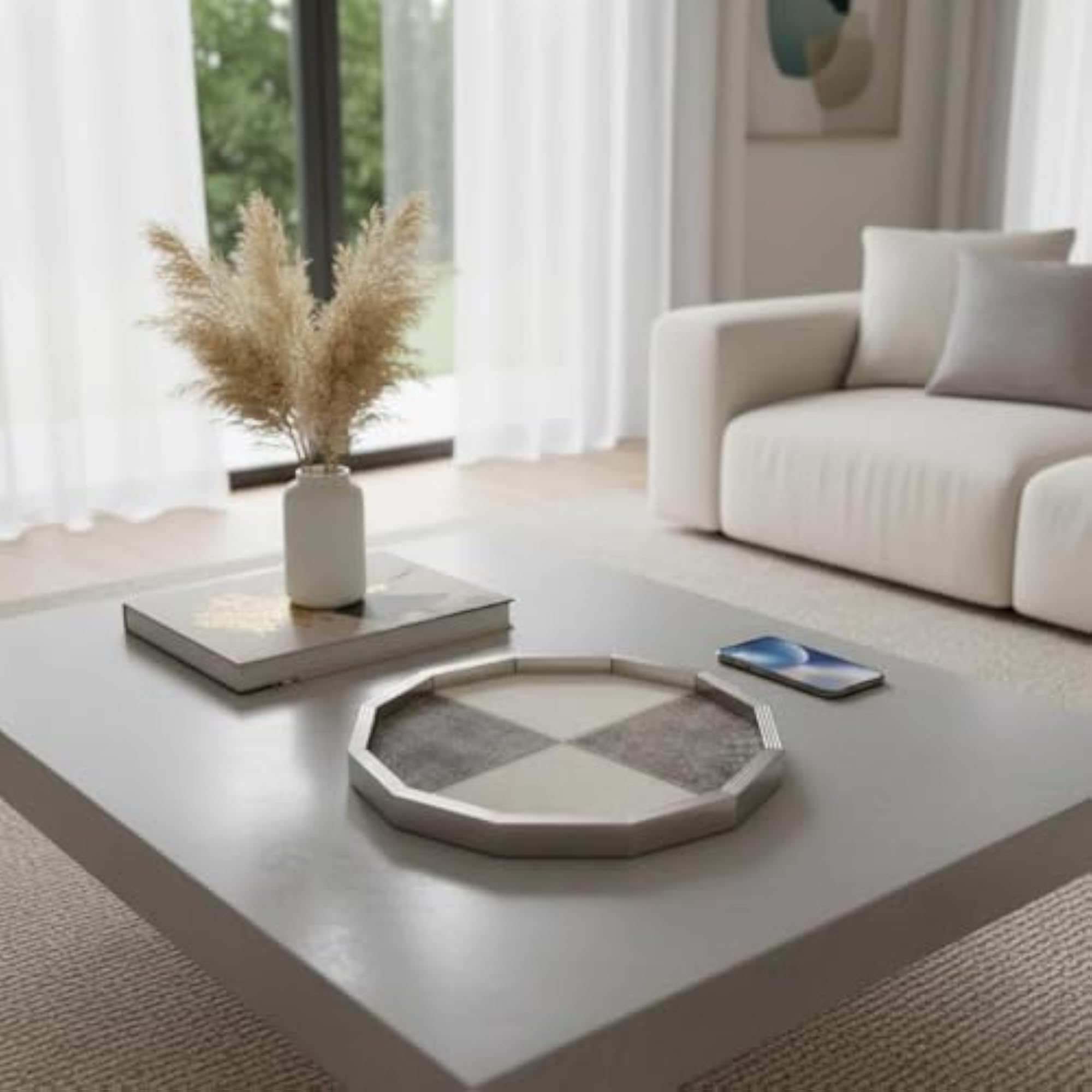 Decorative Tabletop Tray, Modern Luxury Design