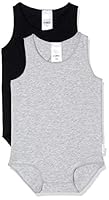 Bonds Baby Wonderbodies Singletsuit - 2 Pack, Black & Grey (2 Pack), 0000 (Newborn)