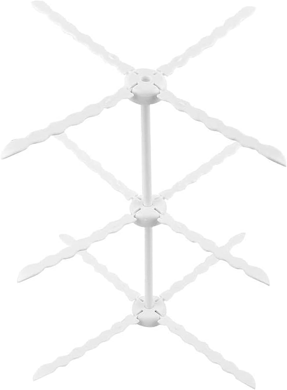 Collapsible Fondant Flower Air Dry Stands White Plastic Pasta Drying