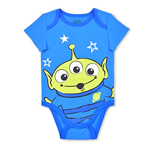 Disney-Toy-Story-Boys-5-Pack-Short-Sleeve-Bodysuit-for-Newborn-and-Infant--BlueGreyWhite