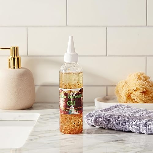 Vista 8 de Organic Hair Solution-Hair Growth Oil Scalp & Hair Strengthening -For Stronger, Thicker Longer Hair-for Split Ends and Dry Scalp