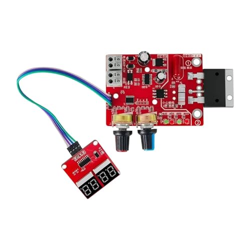 YQVEOT Soldador por Puntos 1 máquina de Soldadura por Puntos 100A, Tablero de Control Soldador CA a 9 V Transformador Controlador Placa Tiempo Corriente