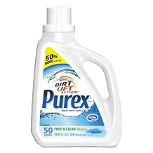 Purex Liquid Laundry Detergent, Free and Clear, 75 OZ Pack of 6