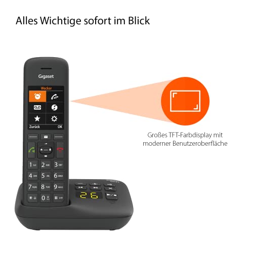 Gigaset C575A Schnurloses DECT-Telefon mit Anrufbeantworter