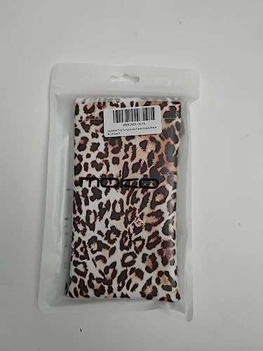 Moko Squeeze Top Glasses Pouch (2 Pack), Portable Leather Soft Sunglasses Case Anti-Scratch Eyeglasses Bag Goggles Sleeve With Cleaning Cloth For Women Men, Black & Leopard #TOP7