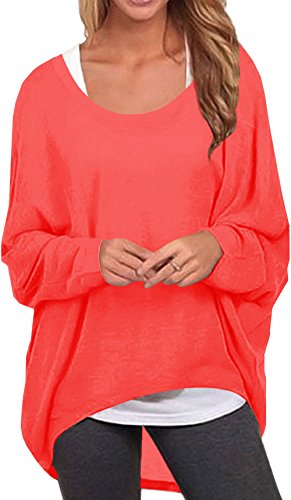 For G and PL Women Basic Loose Batwing Shirts