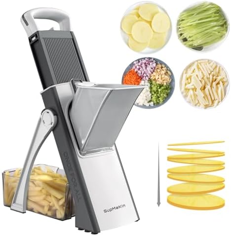 SupMaKin Upgrade Safe Mandoline Slicer, Multi Vegetable Chopper, ...
