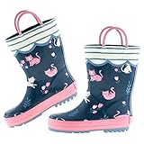 Stephen Joseph Kids Rain Boots, Cats, 13