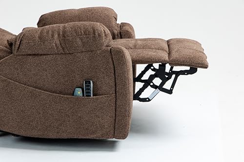 Gecheer Electric Lift Chair with Heating & Massage, 180° Reclining Sofa, 4 OKIN Motors, 2 Remote Controls, 2 Cup Holders, for Living Room & Outdoor Use - Image 8