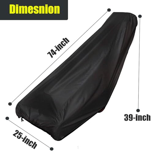 Push Mower Cover,Walk Behind Lawn Mower Cover Waterproof Lawn mower Covers,(76\" x 25\" x 44\")