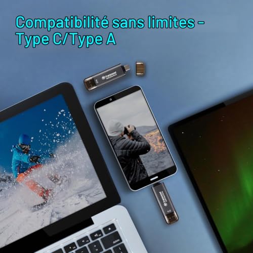 Transcend ESD310C Technologie Thunderbolt USB Type A / USB Type C USB 3.2 Gen 2x2 - vue 6