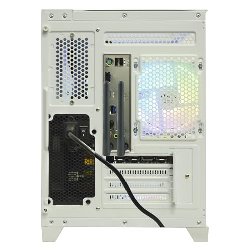 Gaming Desktop Intel Core I5-12400F 6 core 2.5GHz PC Computer, RTX 4060 8G, 32G DDR4 RAM, 1TB NVME SSD, Prebuilt Gaming PC Tower Computer for Home and Office (White) - Image 6