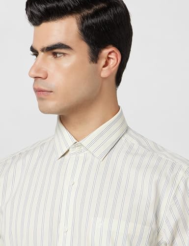 Image of Arrow Men Slim fit Cotton Striped Long Sleeves Cutaway Collar Shirt