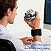 EXBEPE All-Metal Power Gyro Ball,Weighted Auto-Start Hand Wrist Forearm Trainer and Strengthener for Exercise Joint and Muscle with Ball Bag