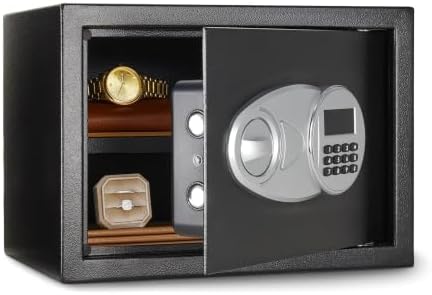 Amazon Basics Steel Security Safe with Digital Keypad - Secure Mo...