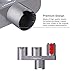 LANMU Gray Adjustable Plastic Accessory Holder with Attachment Clip for Cosmetics, Tools, Media - Home Organization, Central Vacuum System Maintenance, Permanent Installation