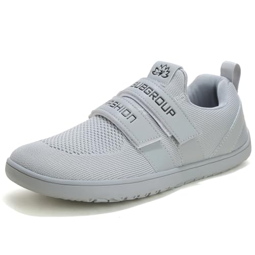 GKVUOG Zapatillas De Halterofilia Hombre Zapatos De Levantamiento De Pesas Suela Plana Antideslizante Transpirable para Levantamiento de Potencia y Culturismo,Gris,45 EU