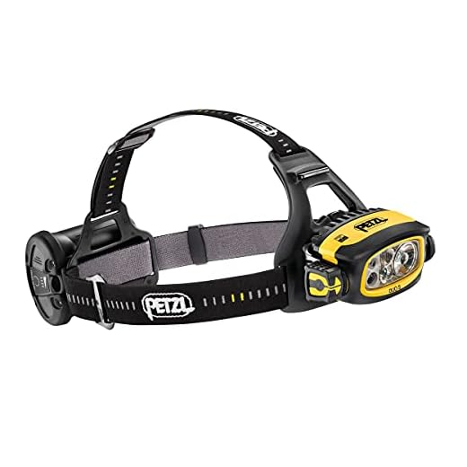 PETZL PT-E80CHR LED Stirnlampe Duo S Schwarz Gelb (Linterna con Cinta para Cabeza), Marron y Verde