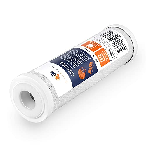 Aquaboon Replacement Water Filter Set Of 1 Carbon And 1 Sediment 10" X 2.5", 5 Micron 10 Inch Cartridges, Compatible With Dwc30001, Wfpfc8002, Fxwtc, Whef-Whwc, Whkf-Whwc, Pentek Dgd, Rfc #TOP1