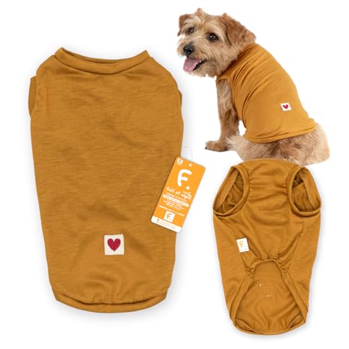 ダックス レーヨン 天竺 タンク ダックス 抜け毛対策 タンクトップ 犬の服 フルオブビガー 24/マスタード DML