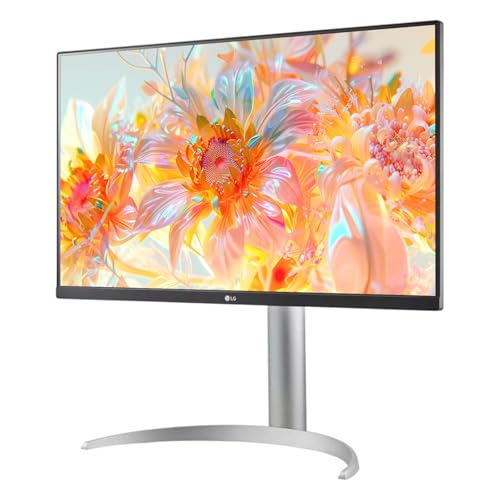 Image of LG 27 inch 4K UHD (3840x2160) Ultrafine IPS Monitor, VESA DisplayHDR 400, 5ms, 95% DCI-P3, Dynamic Action Sync, USB Type-C 90W PD, HDMI, DisplayPort, Height /Tilt /Pivot Adjustable Stand, White