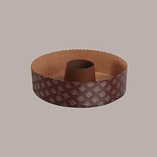 Lucgel Stampo Forma Cottura Carta Forno Teglie Usa e Getta per Ciambella 350g Dm185H40mm - 10 pezzi -