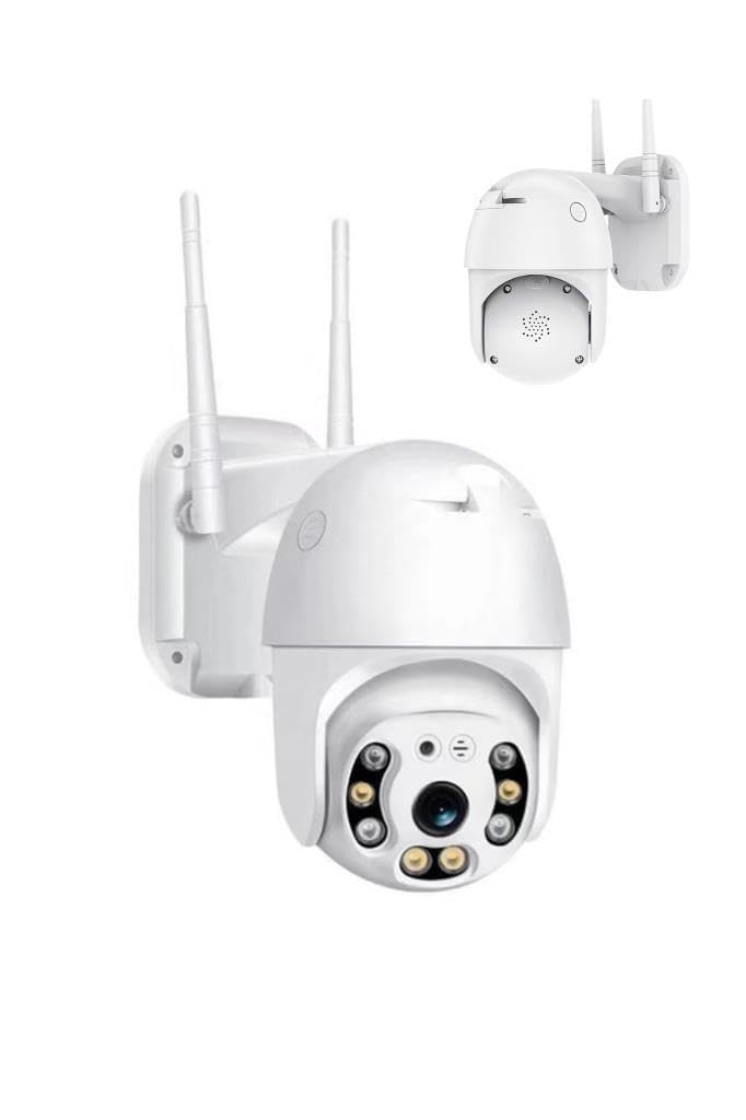 Torima CMR-12 Beyaz 360° Görüş Hareketli Wi-Fi Akıllı IP Güvenlik Kamerası Dış Mekan Kamerası
