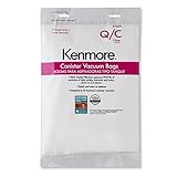 Kenmore 53291 Style Q HEPA Cloth Vacuum Bags for Kenmore Canister Vacuum Cleaners 2 Pack,White