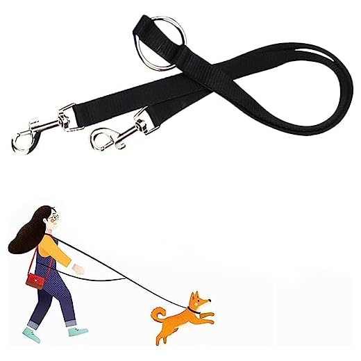 Correas para Perros, Correa para Perros Multiposición, Correa Perro adiestramiento Nylon Correa Doble, Cuerda de Entrenamiento Duradera con Cierres de Metal para Correas de Paseo para Perros