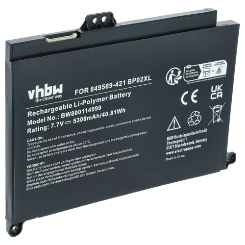 vhbw Akku kompatibel mit HP Pavilion 15-AU110UR, 15-AU111NF, 15-AU110NL, 15-AU111NG Notebook (5300 mAh, 7,7 V, Li-Polymer) vhbw Akku kompatibel mit HP Pavilion 15-AU110UR, 15-AU111NF, 15-AU110NL, 15-AU111NG Notebook (5300 mAh, 7,7 V, Li-Polymer)