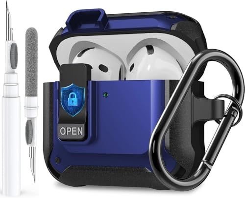 Image of Compatible with Airpods 5 & 4 Case Cover with Secure Lock and Cleaner Kit