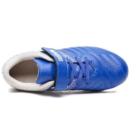 BUWTDAY Kids Soccer Cleats Boys Girls Athletic Outdoor Firm Ground Youth Football Shoes(Little Kid/Big Kid) Dark Blue by BUWTDAY - Used condition - Image 7