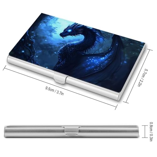 Magic Forests Dragon Business Card Case Pocket Card Holder Slim Card Wallet for Men Women2