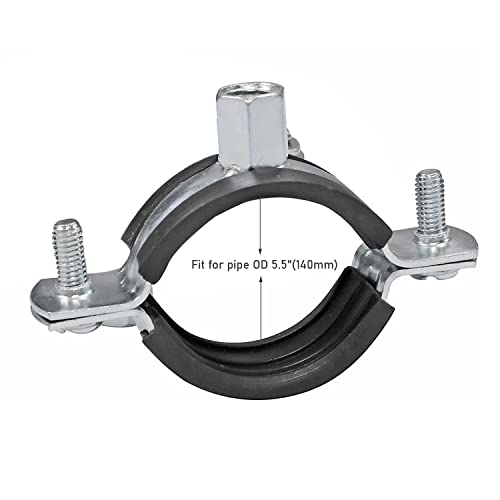 Collier de serrage de fixation murale WYKA 140mm argenté en lot de 5 haute durabilité
