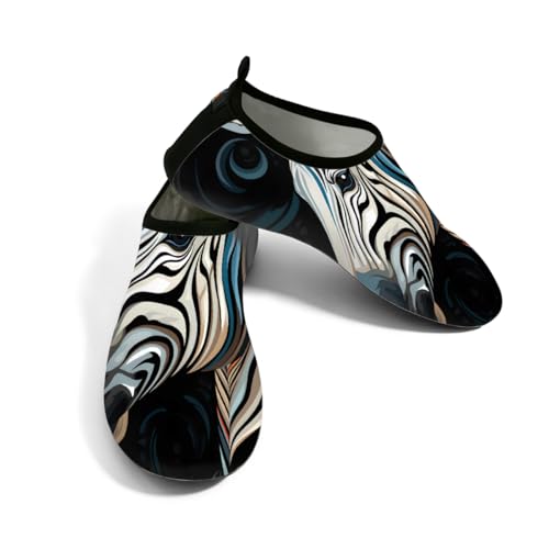 Zapatos deportivos acuáticos antideslizantes tipo calcetines para natación y playa de cebra