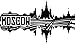 Produktbild Wandtattoo Skyline Moscow XXL Text Stadt Wand Aufkleber Wandsticker Wandaufkleber Deko sticker Wohnzimmer Autoaufkleber 1M113, Skyline Größe:Länge 120cm